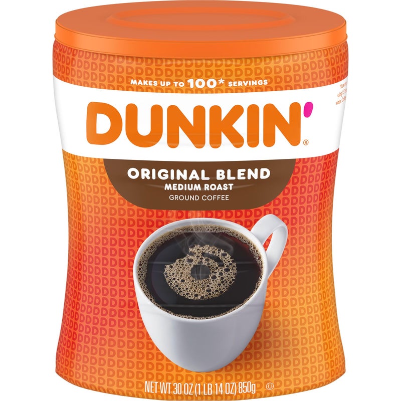 Dunkin' Original Blend Medium Roast Ground Coffee, 30 Ounce - Image 1
