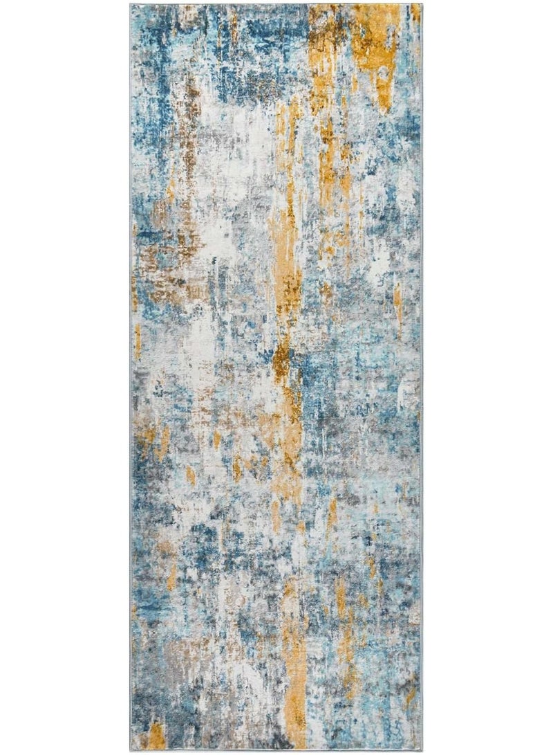 سجادة طويلة للممرات الداخلي  و الخارجي مستطيلة سمك 0.25 سم ضهر دوتس مانع الانزلاق سهلة التنظيف مثالية لغرفة المعيشة وغرفة الطعام والممرات غرف مشاية - Image 2