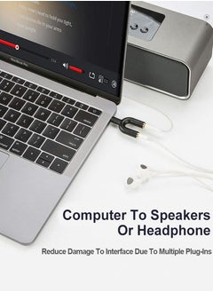 Y&D Headphone Splitter Adapter 3-Pack Aux Stereo Y Jack Adaptor 3.5mm Male to 2 Port Female Compatible with Headset Earphone iPhone iPad Tablets MP3 Players  - Image 3
