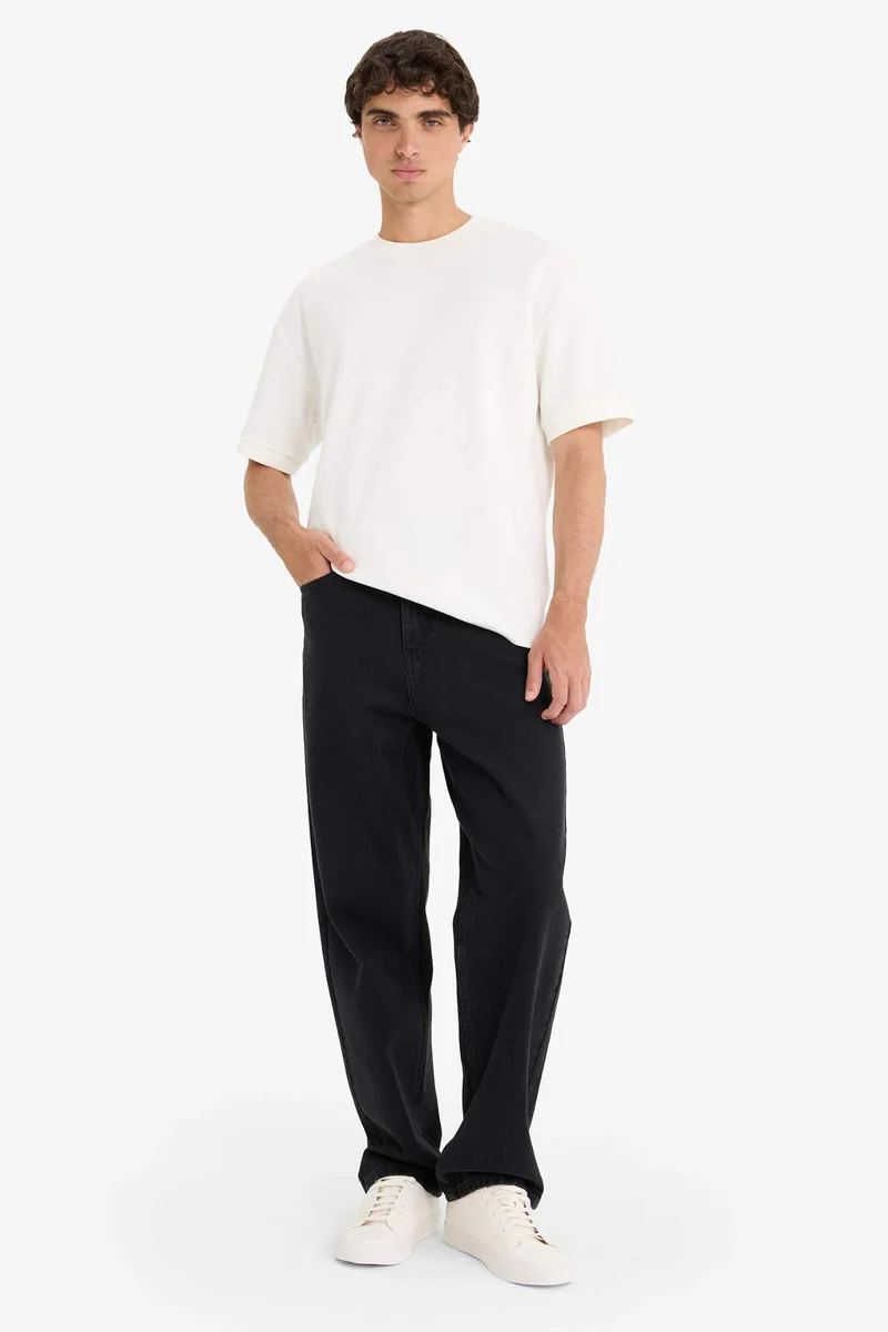 Defacto  Baggy Fit Wide Leg Jeans for Men | Best Price UAE