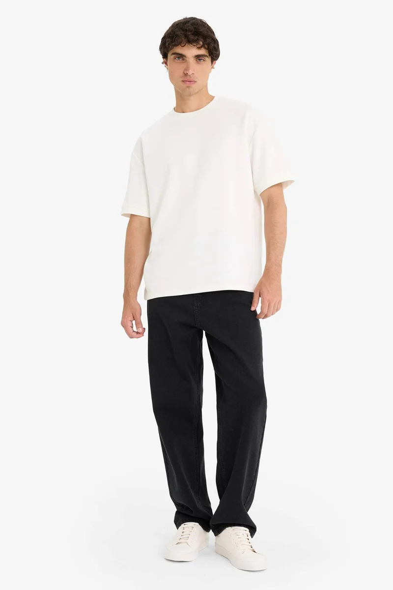 Defacto  Baggy Fit Wide Leg Jeans for Men | Best Price UAE