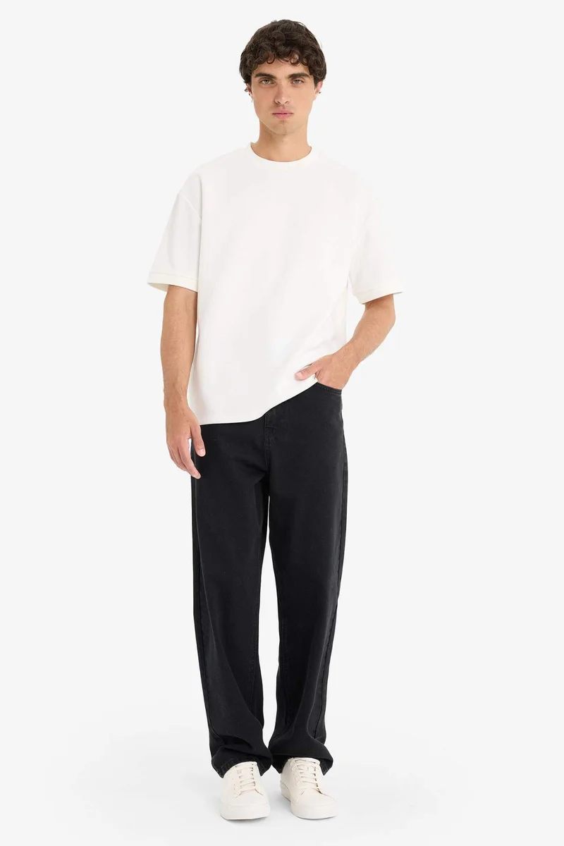 Defacto  Baggy Fit Wide Leg Jeans for Men | Best Price UAE