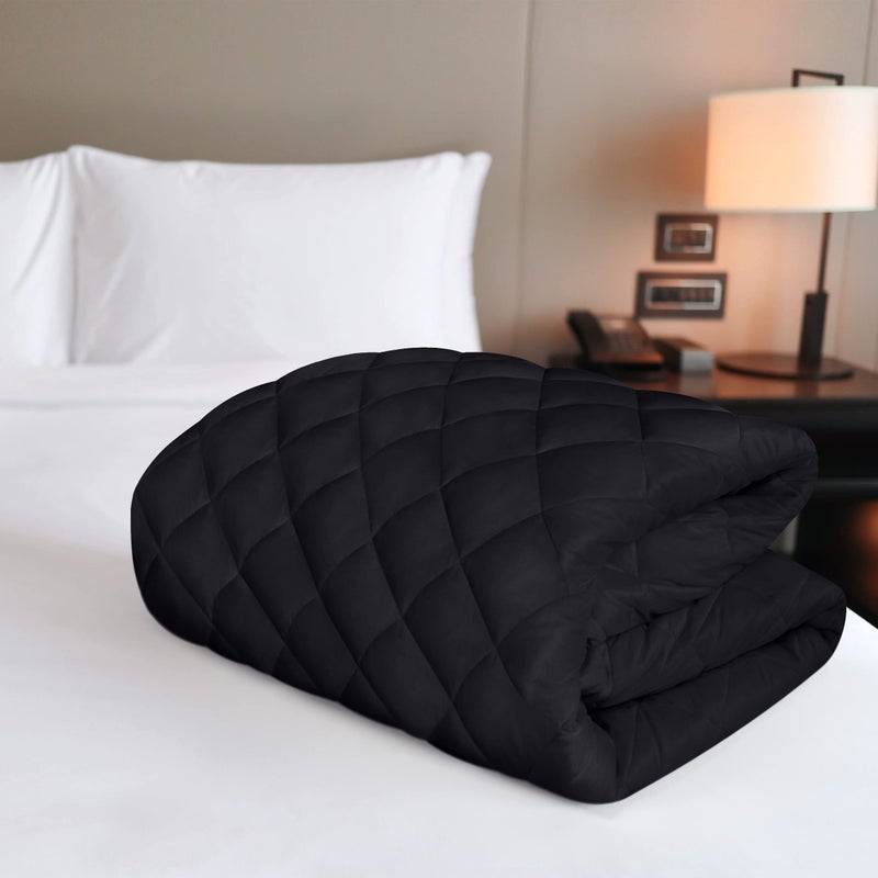 Utopia Bedding Quilted Fitted Mattress Pad, Queen Size, Elastic Fitted Mattress Topper Protector and Cover with Deep Pocket Stretches up to 16 Inches, Machine Washable (Black) - Image 5