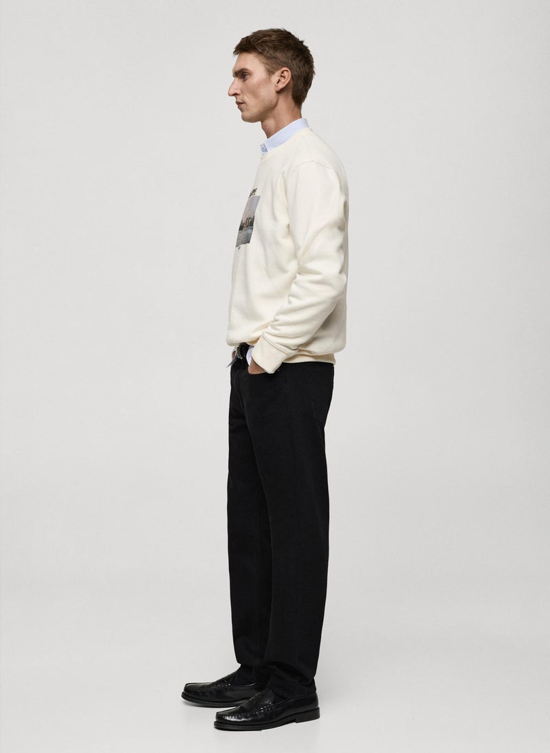 Mango Man Graphic-Print Cotton Sweatshirt  - Image 3