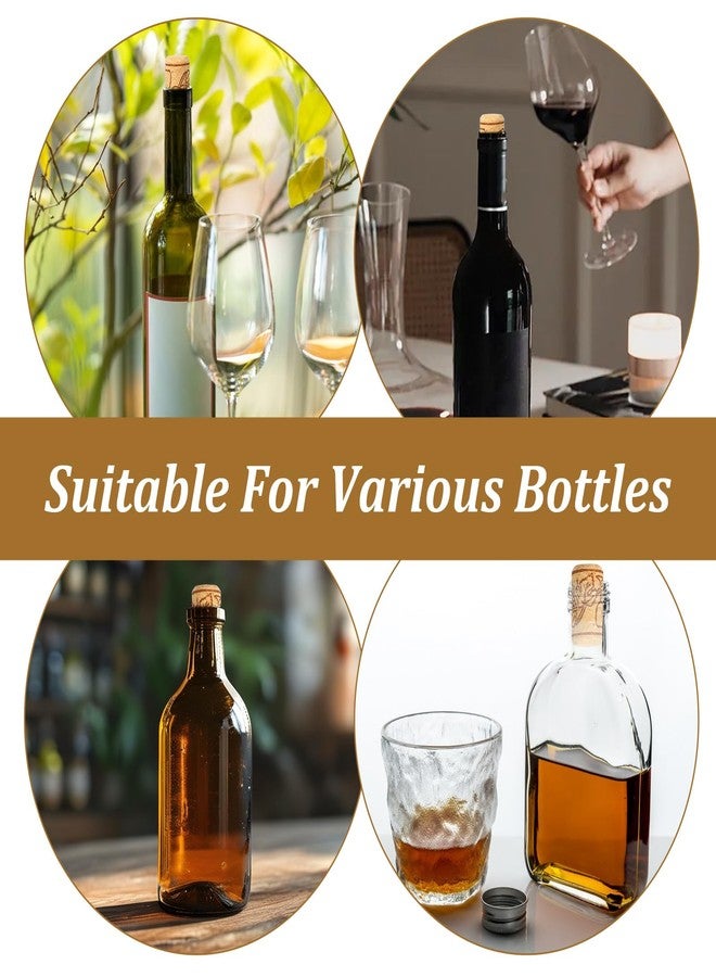 200 قطعة من سدادات زجاجات النبيذ المستقيمة، سدادات فلين طبيعية رقم 8 للأعمال اليدوية، سدادات فلين خشبية ناعمة مقاس 7/8 بوصة × 1 3/4 بوصة، سدادات زجاجات نبيذ مانعة للتسرب لصنع مشاريع فنية - Image 5