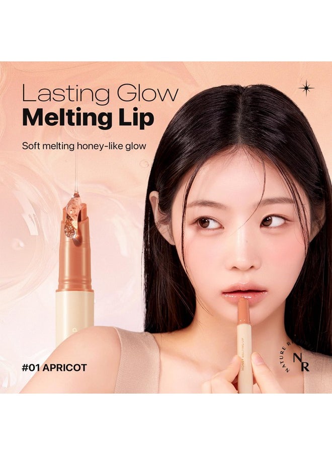 NATURE REPUBLIC - Honey Melting Lip (01 Apricot) Kbeauty Lip Plumper Tint Balm Korean Lip Glosscute Glow - Image 1