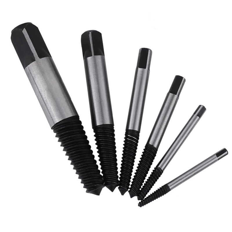 Damaged Screw Extractor 4-Piece GCR15 Tool Steel Set - High Hardness Strong Torque Bolt Remover for Household Repair Office Maintenance - Image 2