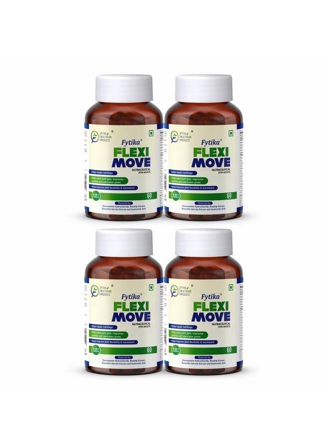 Fytika Flexi Move - Joint Support Supplement, Glucosamine, Rosehip, Boswellia Serrata, Supports Bone, Joint, Cartilage Health, For Men, Women - 240 Tablets (Pack of 4) - Image 1