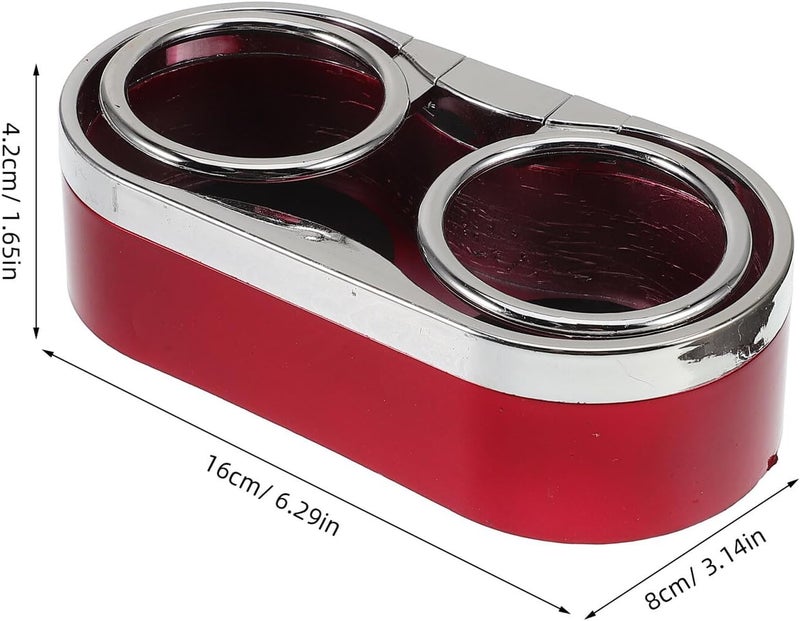 Dual Hole Car Cup Holder Abs Plastic Anti-Spill Drink Organizer Stable Beverage Rack for Vehicle Storage Compatible with Automobiles - Image 2