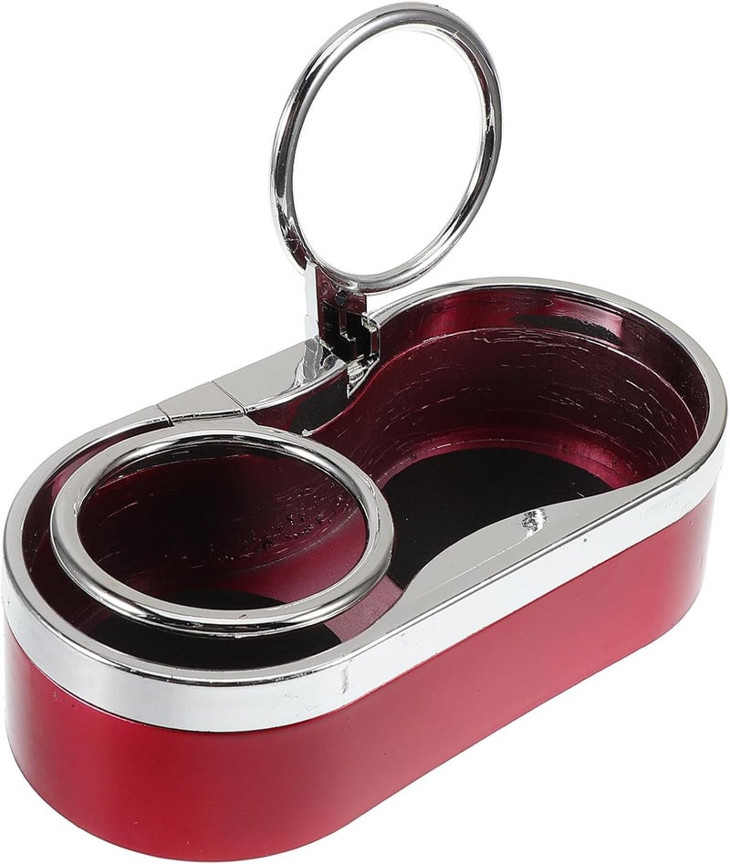 Dual Hole Car Cup Holder Abs Plastic Anti-Spill Drink Organizer Stable Beverage Rack for Vehicle Storage Compatible with Automobiles - Image 1