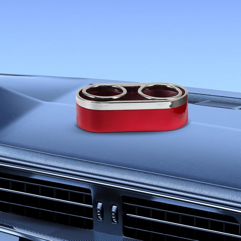Dual Hole Car Cup Holder Abs Plastic Anti-Spill Drink Organizer Stable Beverage Rack for Vehicle Storage Compatible with Automobiles - Image 5
