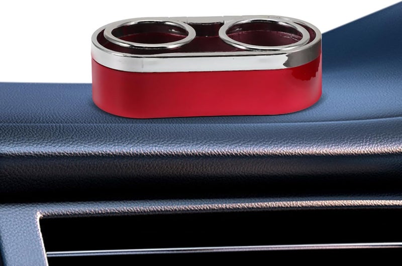 Dual Hole Car Cup Holder Abs Plastic Anti-Spill Drink Organizer Stable Beverage Rack for Vehicle Storage Compatible with Automobiles - Image 4