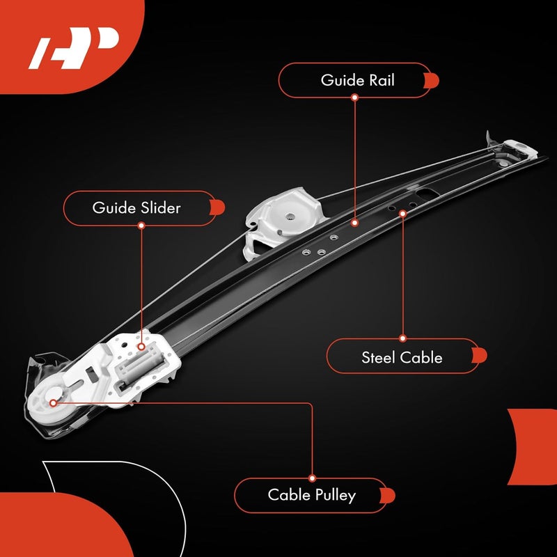 A-Premium Power Window Regulator without Motor for BMW X5 E53 2000-2006 Rear Right Passenger Side - Image 5