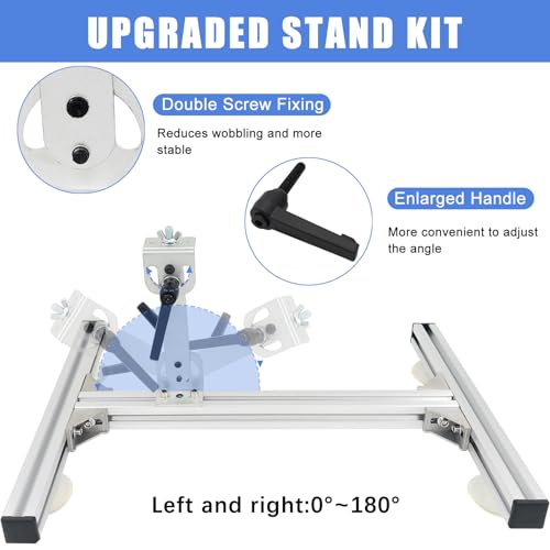 JQDML DIY Reciprocating Linear Motor DC 24V Long Stroke 1.18"-6" Adjustable Telescopic Motor 160rpm Variable Speed Pushing Force 30 lbs Max, with Stand Remote Controller Suction Cup (24V150mm160rpm) - Image 3