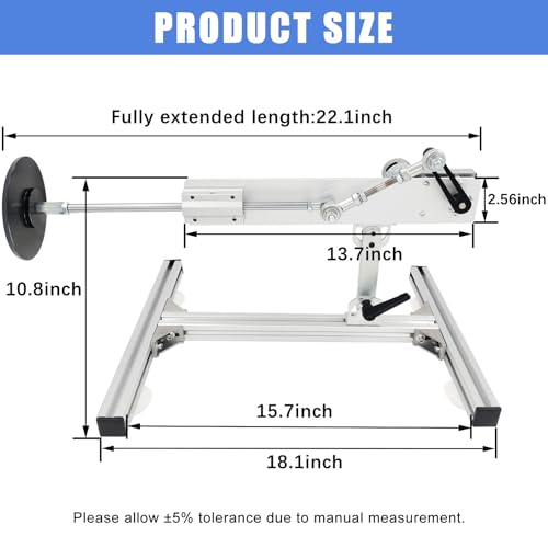 JQDML DIY Reciprocating Linear Motor DC 24V Long Stroke 1.18"-6" Adjustable Telescopic Motor 160rpm Variable Speed Pushing Force 30 lbs Max, with Stand Remote Controller Suction Cup (24V150mm160rpm) - Image 4