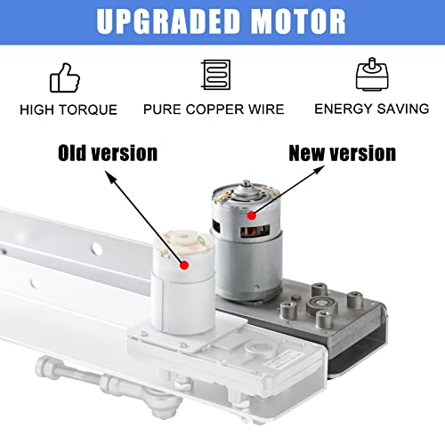 JQDML DIY Reciprocating Linear Motor DC 24V Long Stroke 1.18"-6" Adjustable Telescopic Motor 160rpm Variable Speed Pushing Force 30 lbs Max, with Stand Remote Controller Suction Cup (24V150mm160rpm) - Image 2