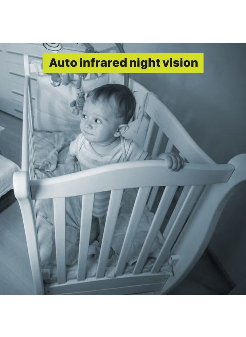 DIDseth - Baby Monitor with Camera and Audio, 5''Display with 3000mah Battery, Pan-Tilt-Zoom Video, Night Vision, 2-Way Talk, Temperature, Lullabies Playing and 960ft Range, Ideal for Gift - Image 1