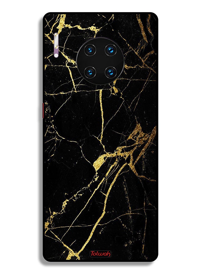 Tolwak Huawei Mate 30 Pro 4G Protective Case Cover Crack Marble - Image 2