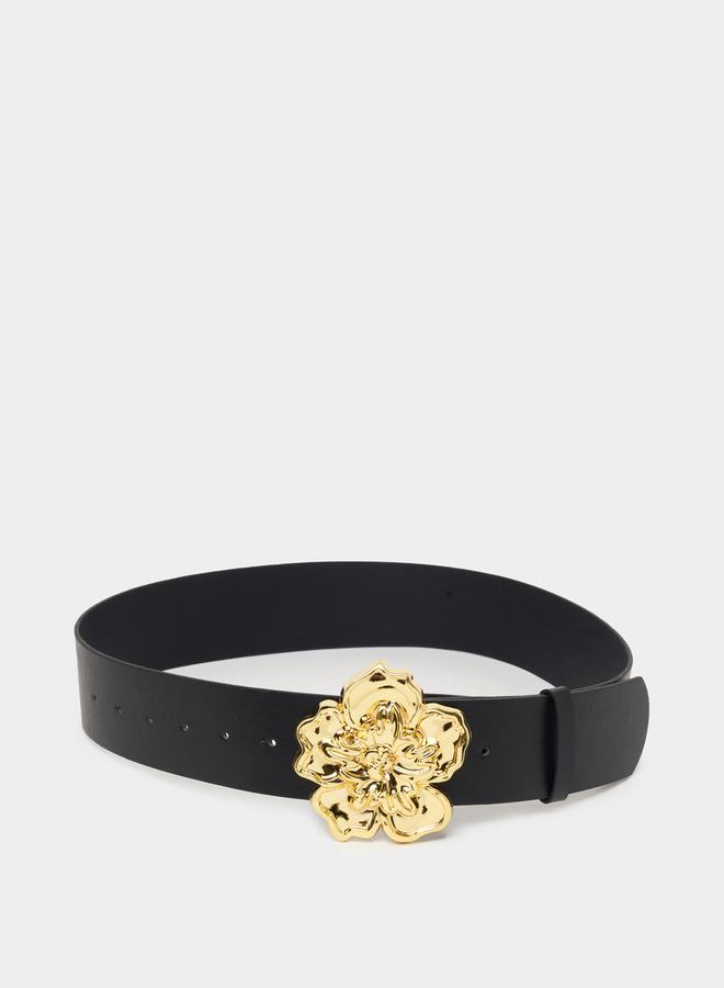 Styli Metal Floral Buckle Accent Belt  - Image 1