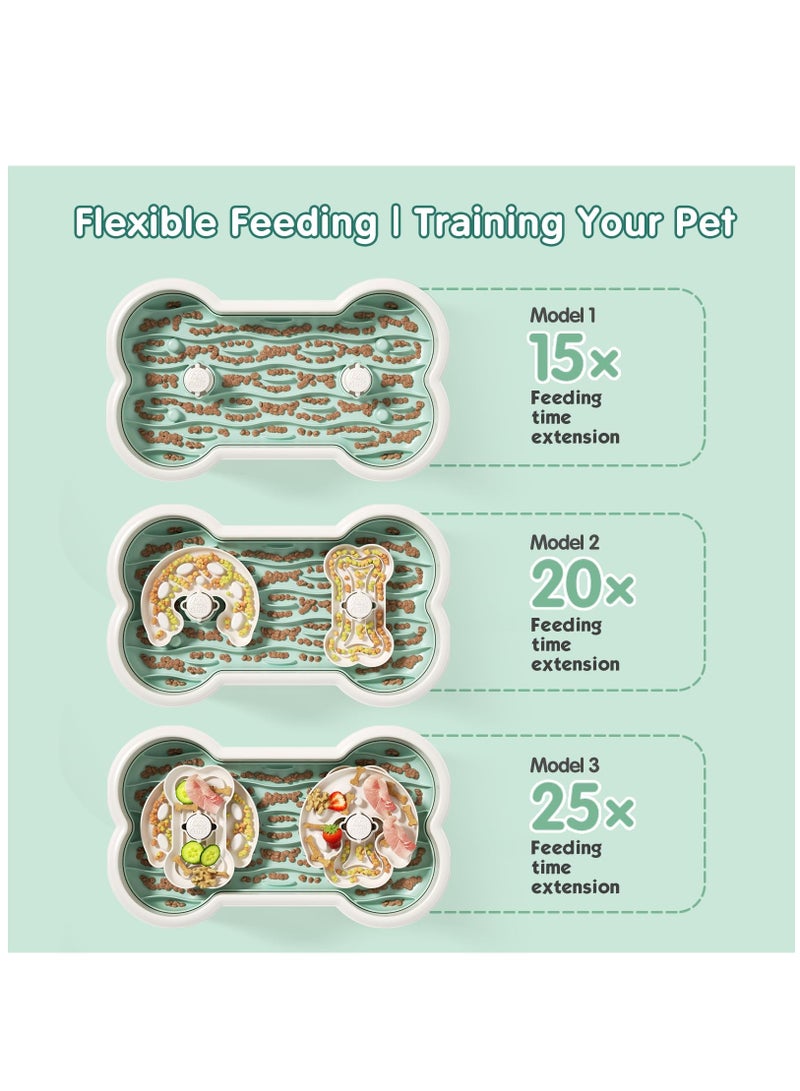 Excefore أوعية طعام للكلاب بطيئة التغذية للكلاب الكبيرة، وعاء طعام بطيء للكلاب، أوعية طعام بطيئة للكلاب، وعاء كبير للكلاب بطيء التغذية، أوعية تغذية الألغاز للكلاب، وعاء طعام للكلاب الكبيرة/المتوسطة/الصغيرة - Image 3