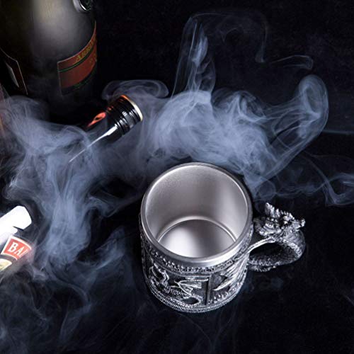 LitLife Medieval GOT Dragon D&D Game Mug Collectible of Thrones Merchandise - Beer Steins Viking Tankard Mug Stainless Coffee Cup Gift Mug for Dragon Collector, Themed Party Decoration - Image 5