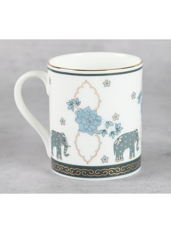 India Circus Bone China Petal Perfection Milk Mug with Premium Gift Box - 22 Carat Gold - Set of 2-360 ml Each (Milk Mug- 2 Pcs) - Image 3