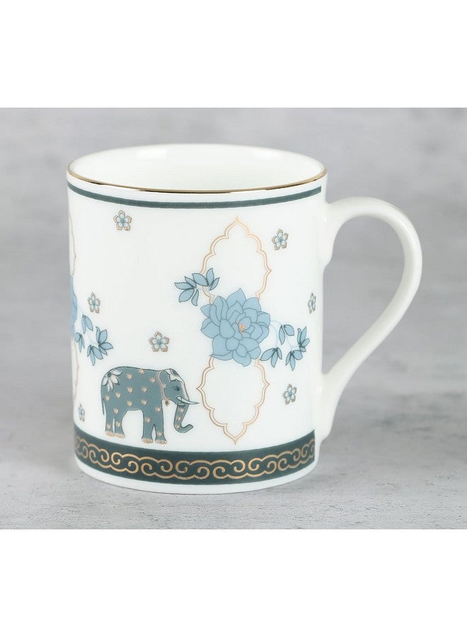 India Circus Bone China Petal Perfection Milk Mug with Premium Gift Box - 22 Carat Gold - Set of 2-360 ml Each (Milk Mug- 2 Pcs) - Image 2