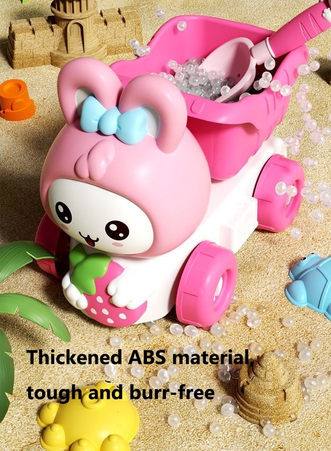 Vixplorn 5pcs Beach Toy Set Sand Truck Toy Hourglass Sand Shovel Sand Digging Tool Set - Image 4