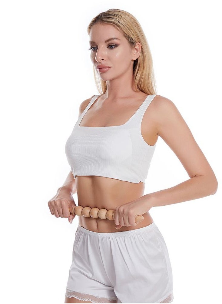 Wooden Body Massager with Five Rollers