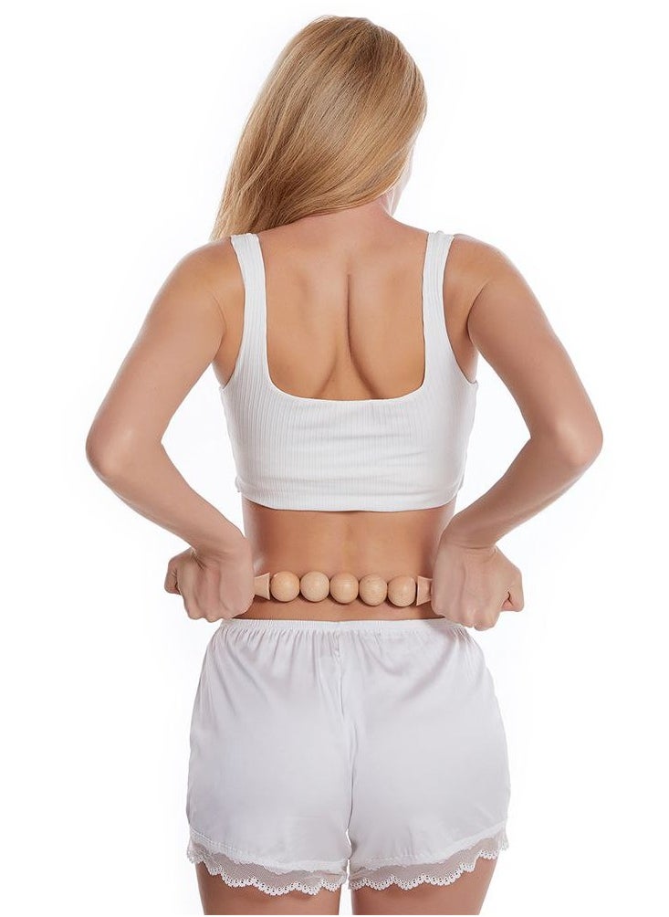 Wooden Body Massager with Five Rollers