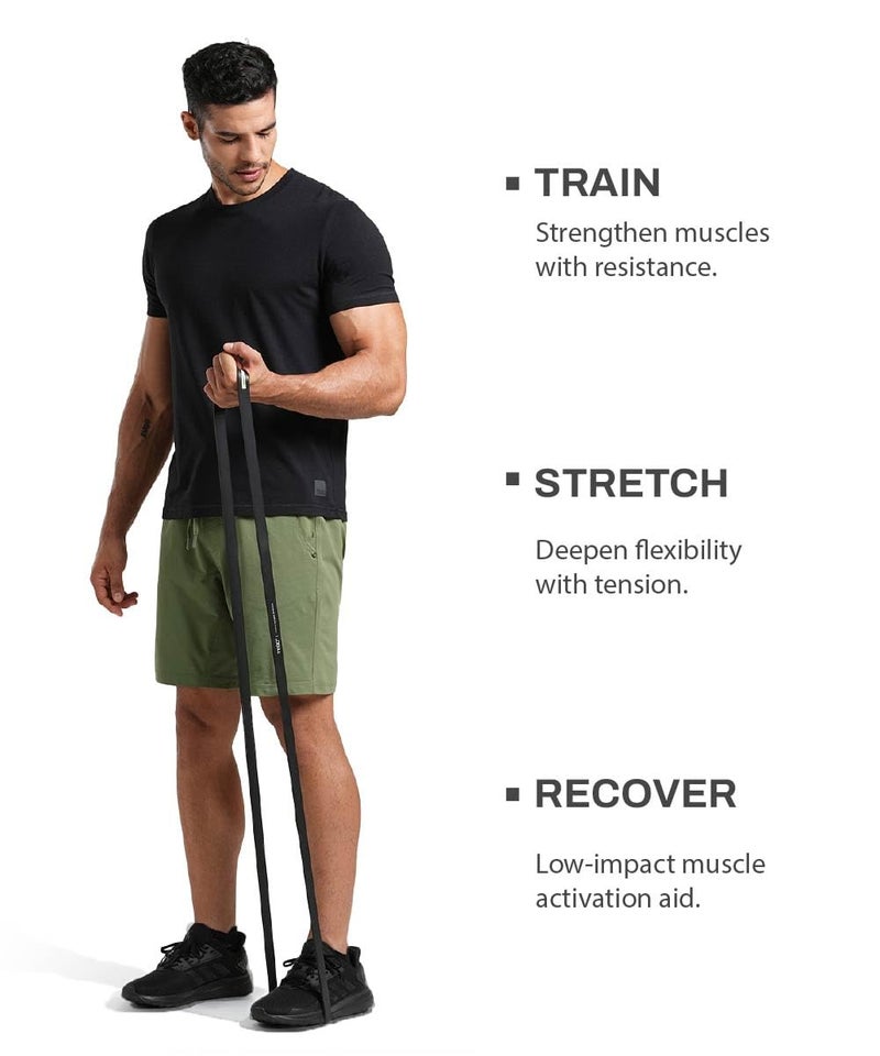 TEGO Resistance Bands for Strength, Mobility & Recovery | Natural Rubber | Durable, Versatile Fitness Bands | 5 Resistance Levels | Ideal for Home Workouts, Stretching, Physical Therapy & Rehab - Image 4