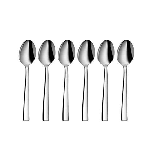 Shri & Sam Shri & Sam High Grade Stainless Steel Lotus Plain 6 PCS Dinner Spoon  - Image 4
