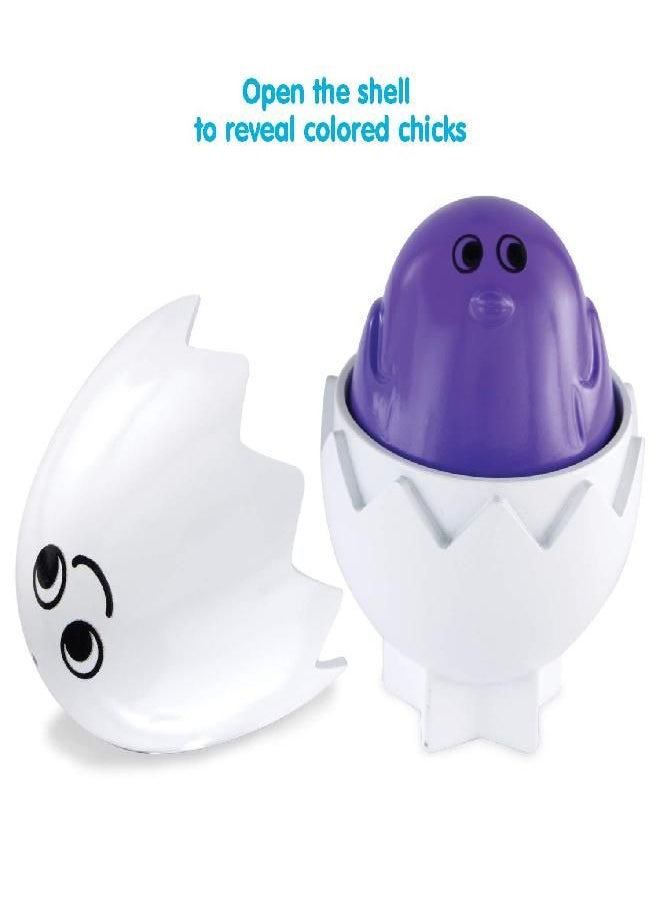 Kidoozie - Kidoozie Peek N Peep Eggs, Mentally Stimulating, Employs Tactile Engagement, Sorting/Stacking Toy, for Toddlers Ages 12 Months and Older,Multi,Peek-a-Boo Egg Carton, (6) Chicks, and (6) Eggshells - Image 1
