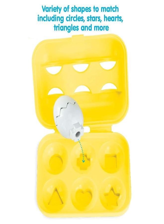 Kidoozie - Kidoozie Peek N Peep Eggs, Mentally Stimulating, Employs Tactile Engagement, Sorting/Stacking Toy, for Toddlers Ages 12 Months and Older,Multi,Peek-a-Boo Egg Carton, (6) Chicks, and (6) Eggshells - Image 1