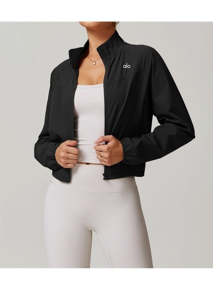 Alo Yoga Women's Sports Jacket Breathable Lightweight Coat for Yoga Fitness Running Outdoor Training - Image 1