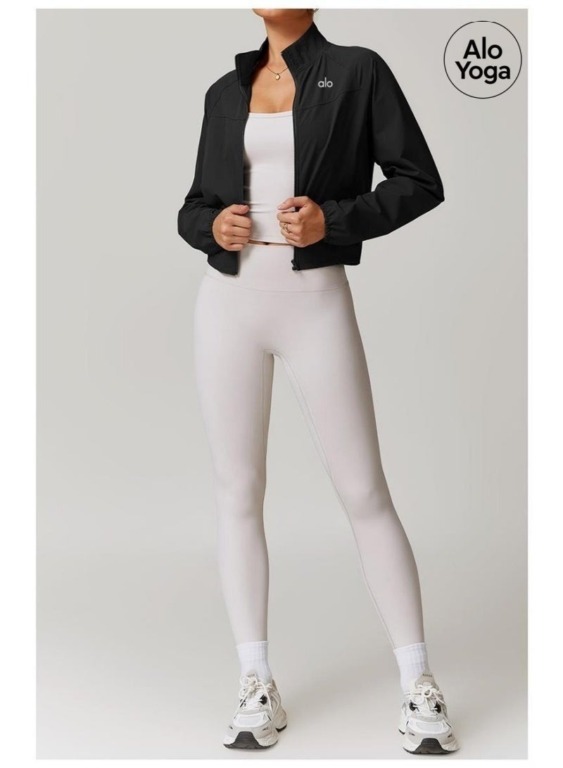 Alo Yoga Women's Sports Jacket Breathable Lightweight Coat for Yoga Fitness Running Outdoor Training - Image 4