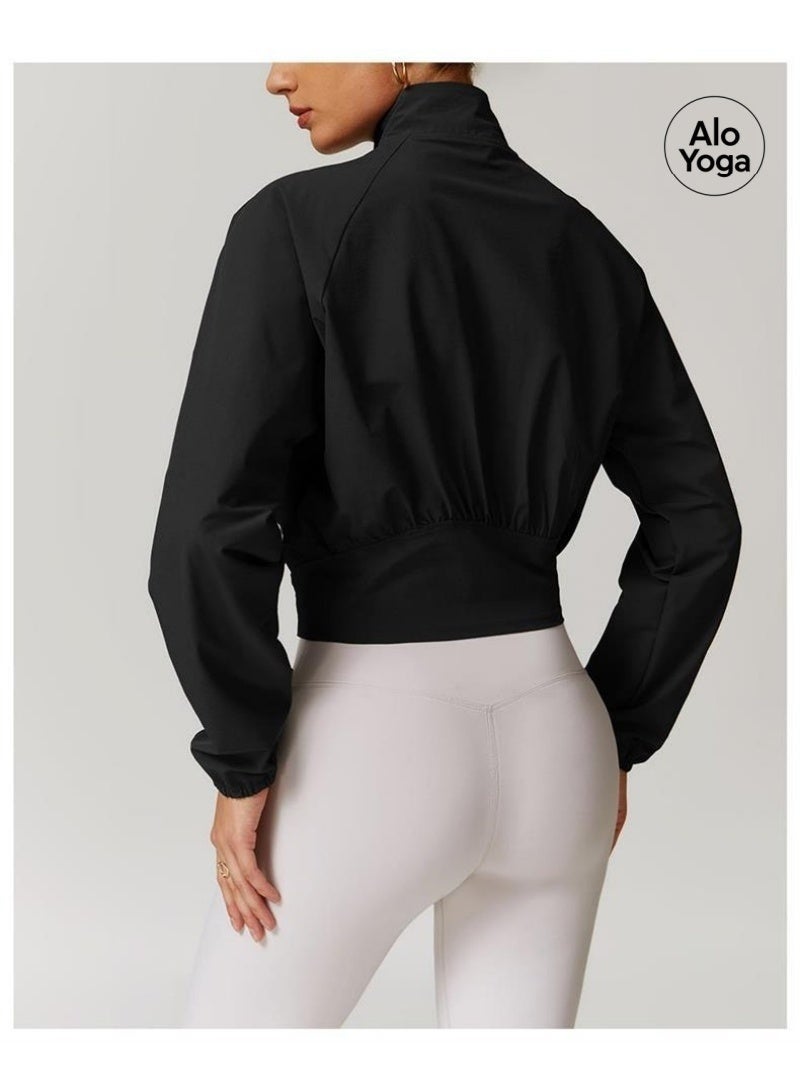 Alo Yoga Women's Sports Jacket Breathable Lightweight Coat for Yoga Fitness Running Outdoor Training - Image 3