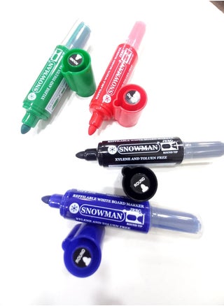4 whiteboard pen with rounded tip + spare parts(Different colors: blue, black, red and green) - pzsku/ZBA47AA7B3D6C97B0A949Z/45/_/1707037981/a81cb570-9e0d-4c32-a35c-edc813aec130