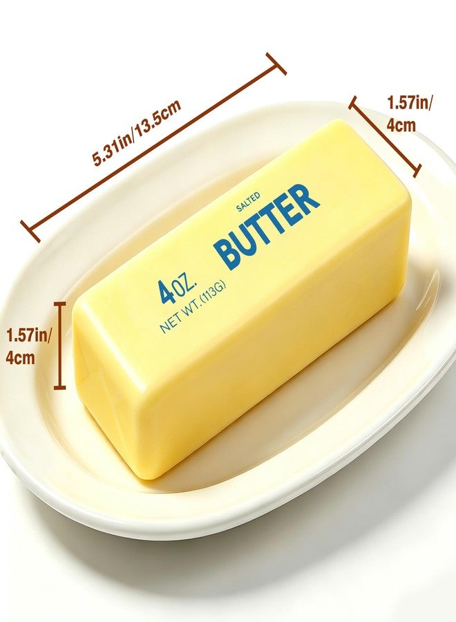 Ruistarhuan 2 Pcs Butter Squishy - 2026 New Upgraded Slow Rising Squishy Butter Squeeze Toy,Realistic Bread Style Sensory Fidget for Desk, Anxiety Relief Fun Gift for Adults (Yellow) - Image 3
