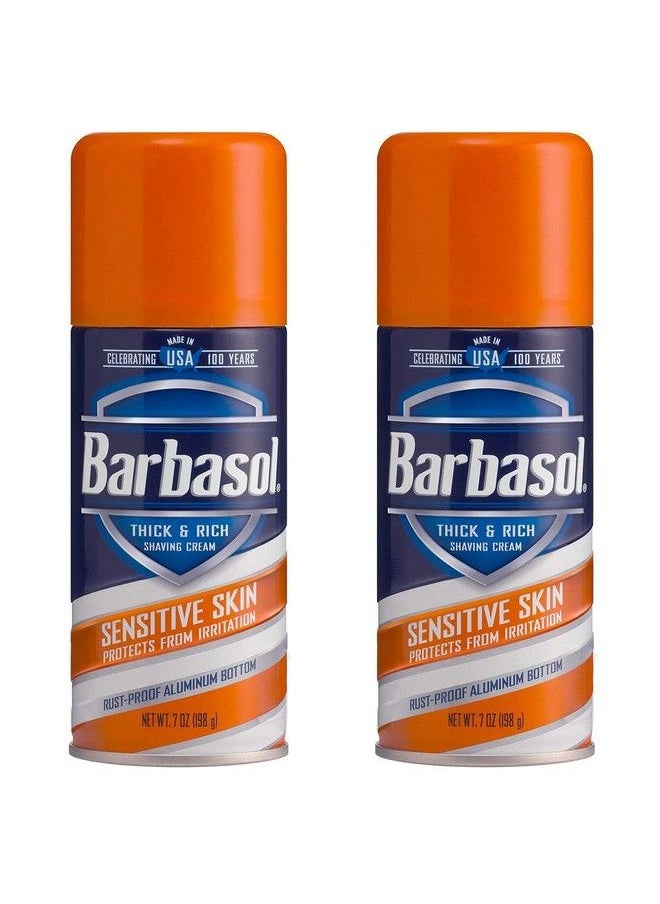 Barbasol - Shave Cream 7 Ounce (Sensitive Skin Pack Of 2) - Image 1