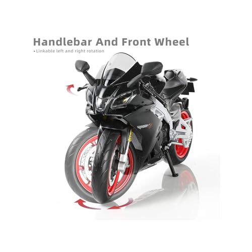 Risopen 1:12 Motorcycle Model Toy for Aprilia RSV4 RR1000 Metal Die-cast with Plastic Motorcycle Model Mini Moto Gift for Adult - Image 4