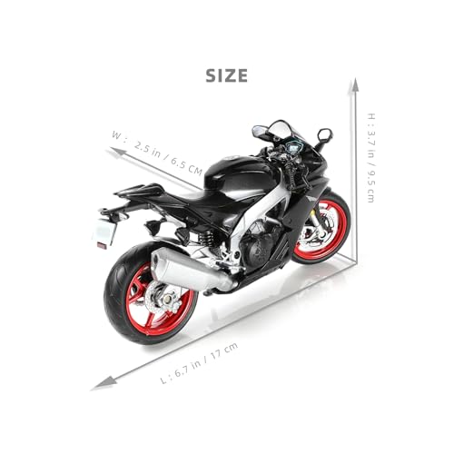 Risopen 1:12 Motorcycle Model Toy for Aprilia RSV4 RR1000 Metal Die-cast with Plastic Motorcycle Model Mini Moto Gift for Adult - Image 2