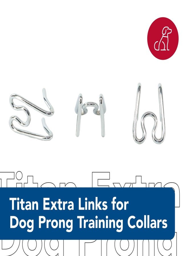 Coastal Pet Titan Extra Links for Dog Prong Training Collars - Training Metal Dog Collar Links - Durable Rust-Resistant and Quality Supplies - 4 mm (Set of 3) - Image 2