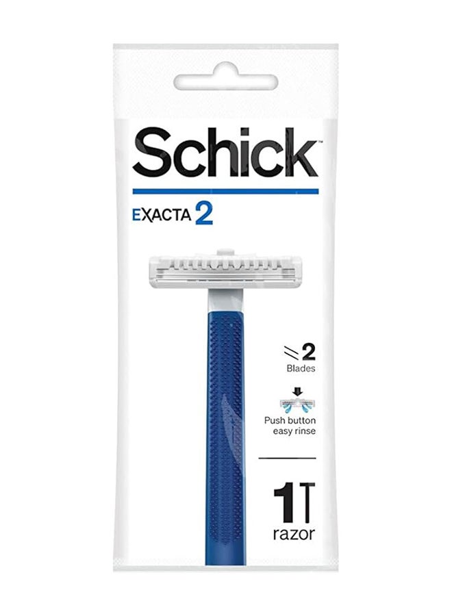 Exacta2 Men razor - Push Button Easy Rinse - 1 Cartridge