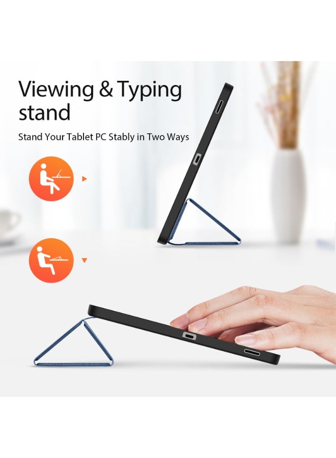 عام غطاء لسامسونج جالكسي تاب S10 FE بلس 13.1 بوصة 2025: غطاء لوحي مع حامل قلم، جلد PU فاخر مقاوم للسقوط والصدمات مع ميزة الاستيقاظ/النوم التلقائي. - Image 4