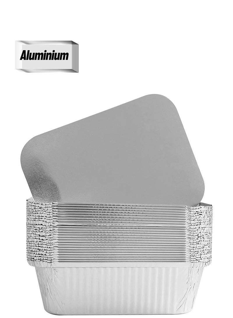 Falconpack Aluminum Food Storage Container Rectangle With Lid 8342 33.1X25.8X5.7Cm