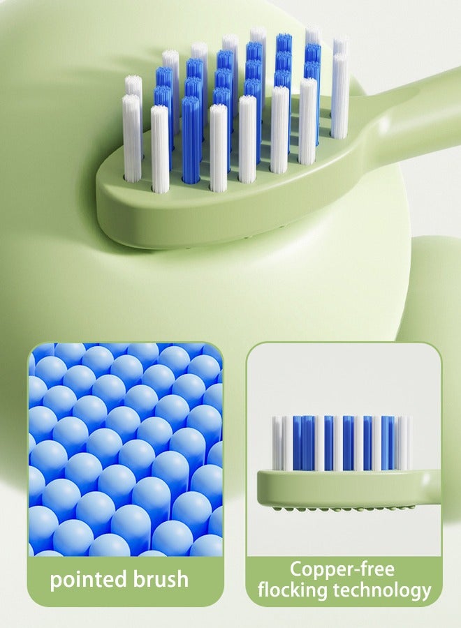 Sharpdo Kids Sonic Battery Powered Toothbrush with 6 Brush Heads, Dinosaur, Green - Image 5