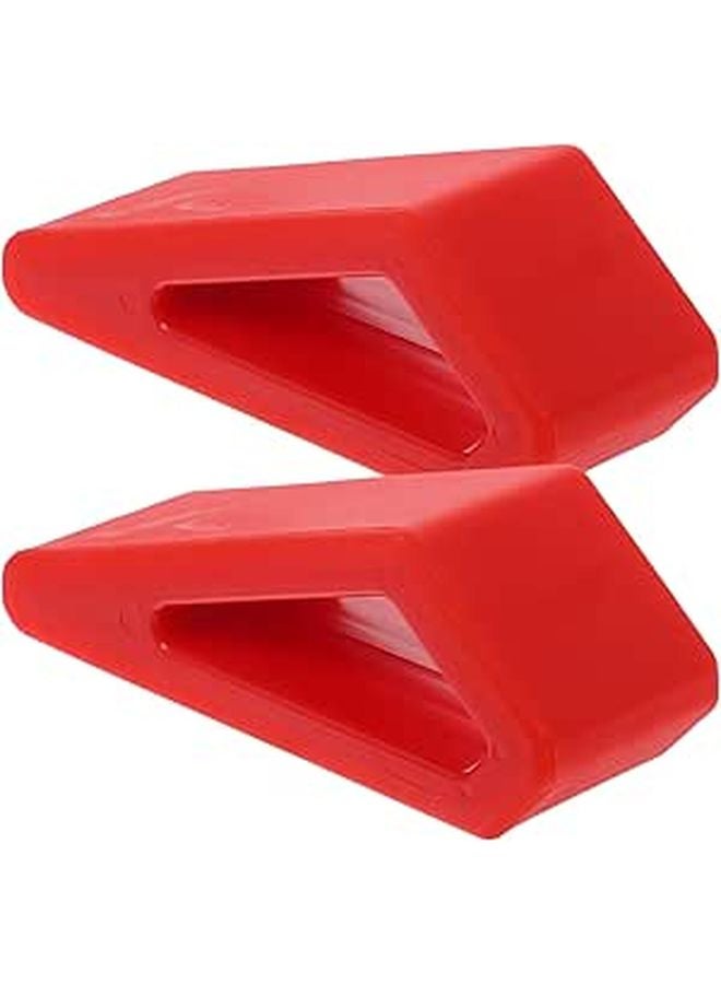 Adjustable Portable Laptop Cooling Stand 2 Pack Red Universal Notebook Riser For Desk Couch Use - Image 1