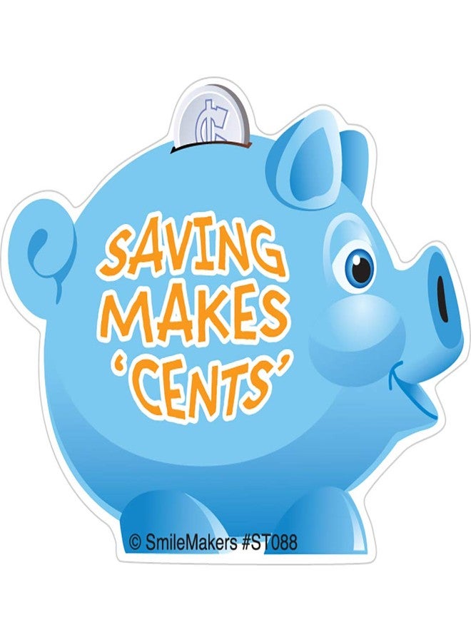 SmileMakers Shaped Piggy Bank Stickers - 100 Per Pack - Image 4