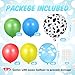 Charnoel Birthday Party Decorations Table Centerpiece Balloon Stand Kit with Cow Print Foil and Latex Balloon for Baby Shower Farm Animals Wedding Supplies 4 SetsBlue Red Yellow Green - Image 4